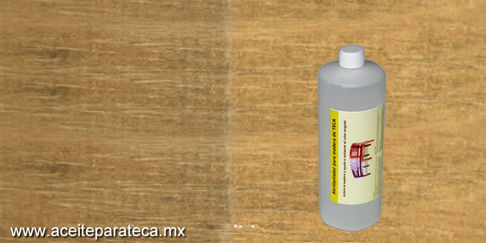Da brillo a la madera de teca